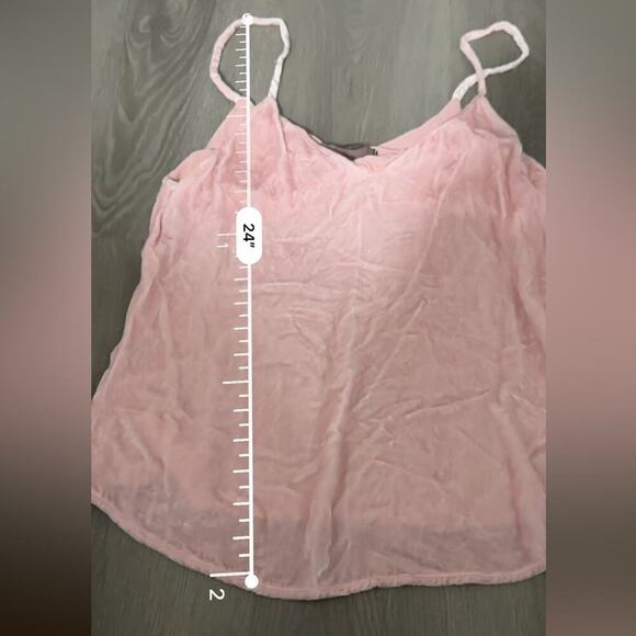 Reformation Velvet Mabel Pink Sleeveless Velour Cami Tank Top Size XS‎ - Picture 11 of 11